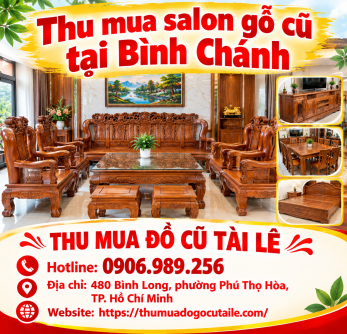 Thu mua salon gỗ cũ tại Bình Chánh