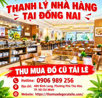 Thanh lý nhà hàng tại Đồng Nai