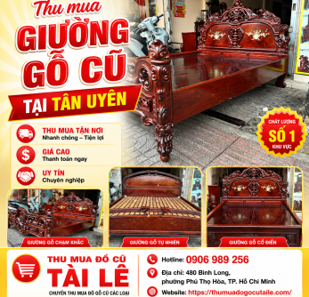 Thu mua giường gỗ cũ tại Tân Uyên