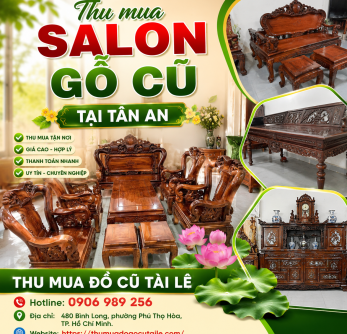Thu mua salon gỗ cũ tại Tân An