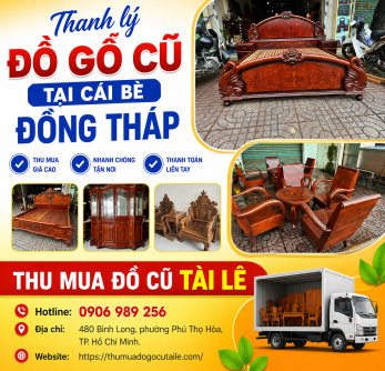 Thanh lý đồ gỗ cũ tại Cái Bè Đồng Tháp