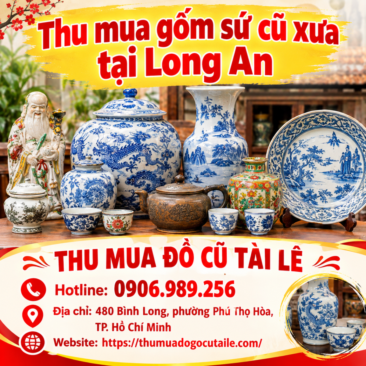 Thu mua gốm sứ cũ xưa tại Long An