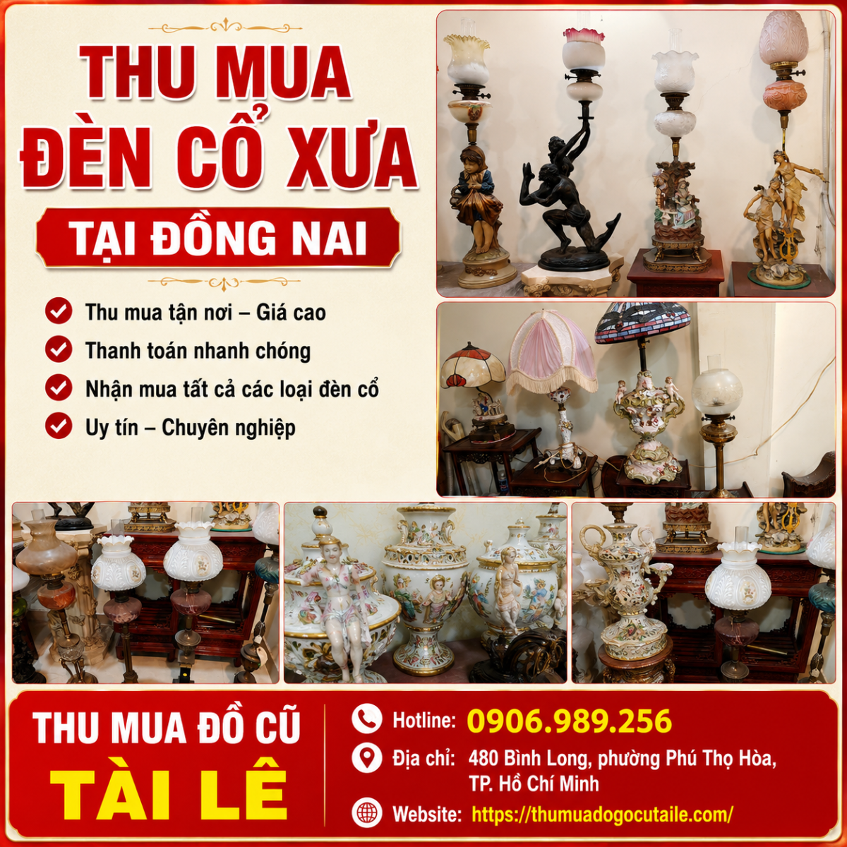 Thu Mua Đèn Cổ Xưa Tại Đồng Nai
