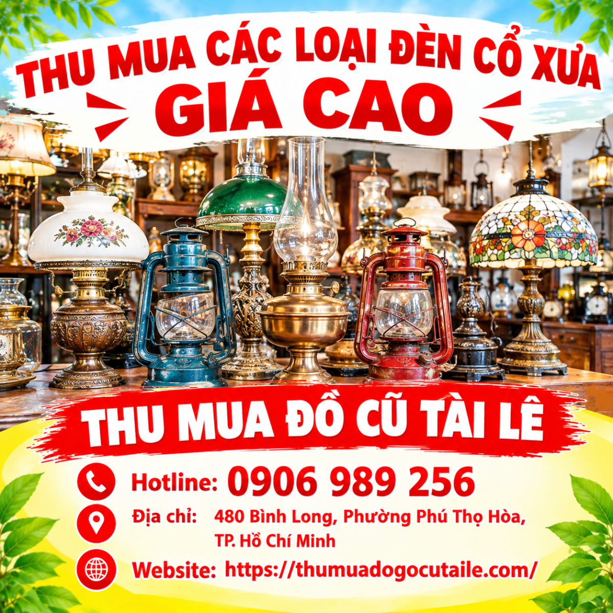 Thu mua các loại đèn cổ xưa giá cao