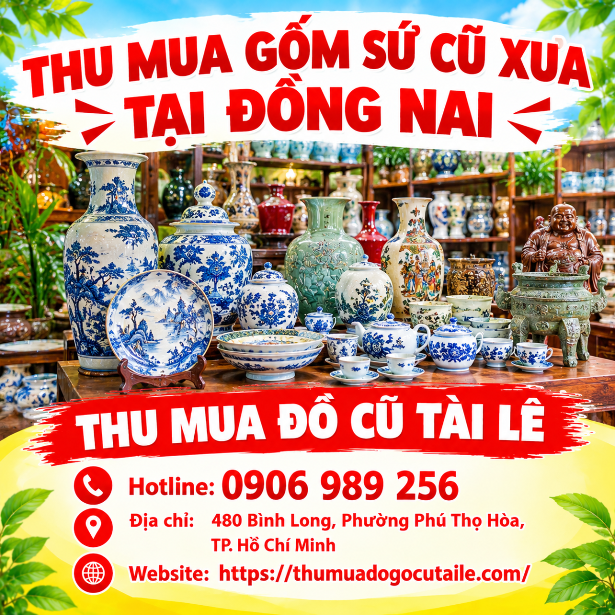 Thu mua gốm sứ cũ xưa tại Đồng Nai