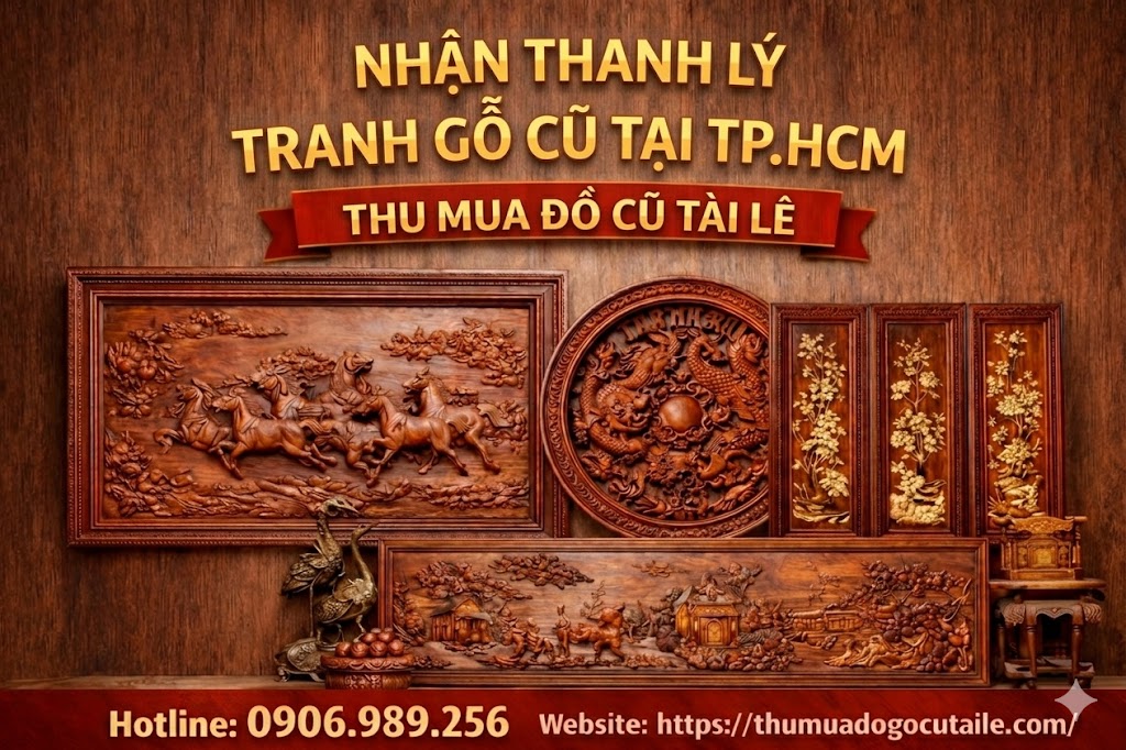 Nhận thanh lý tranh gỗ cũ tại TP.HCM