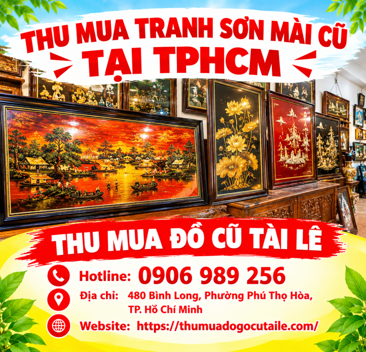 Thu mua tranh sơn mài cũ tại TPHCM