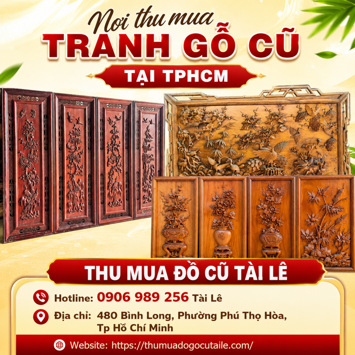 Nơi thu mua tranh gỗ cũ tại TPHCM