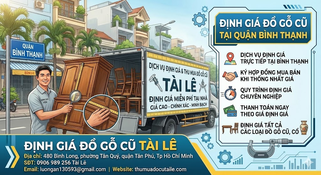 Thu mua đồ gỗ cũ quận Bình Thạnh