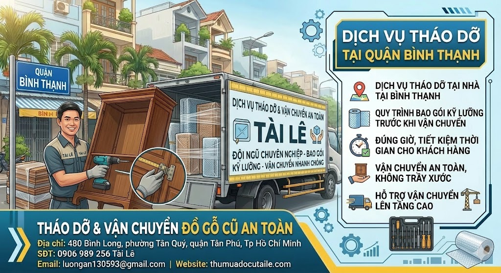 Thu mua đồ gỗ cũ quận Bình Thạnh