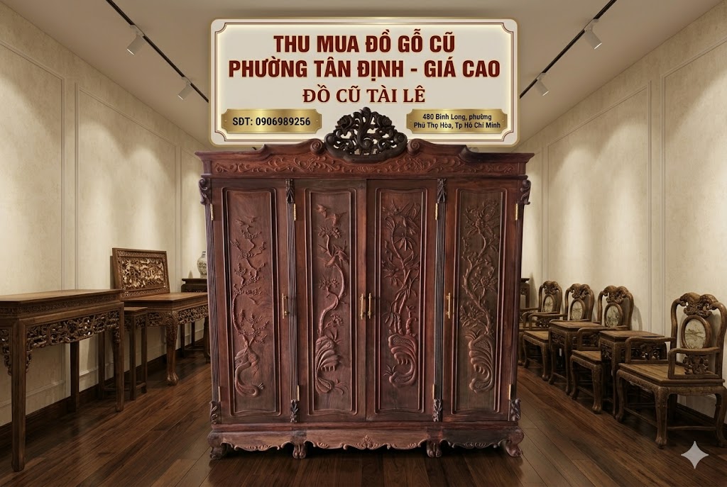 Thu mua đồ gỗ cũ phường Tân Định giá cao