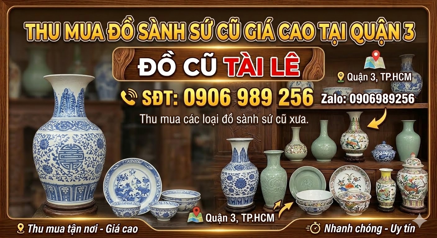 Thu mua đồ sành sứ cũ giá cao tại quận 3