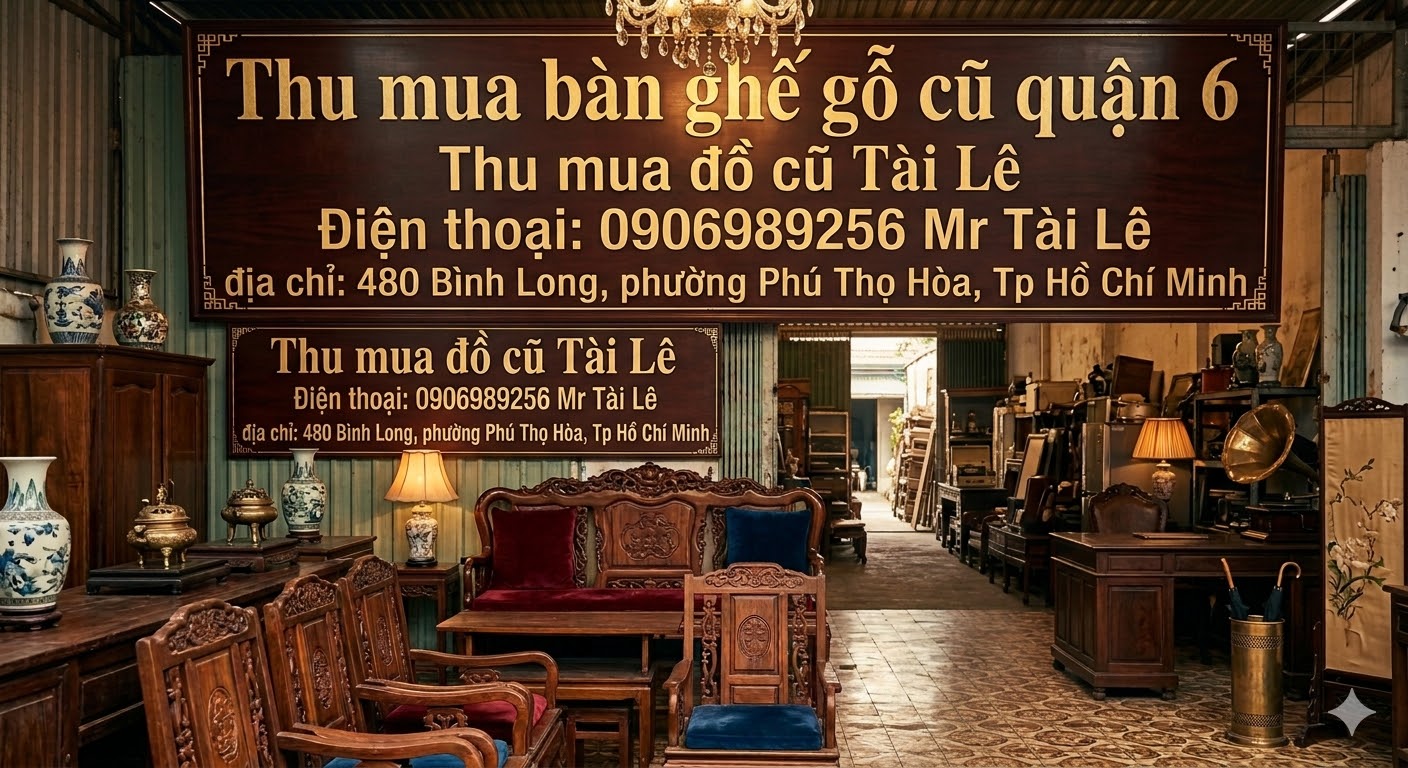 Thu mua bàn ghế gỗ cũ quận 6
