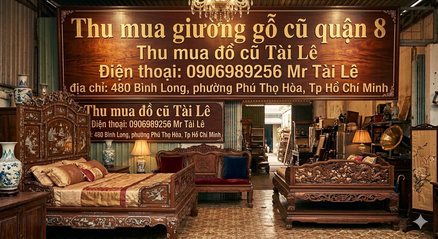 Thu mua giường gỗ cũ tại quận 8