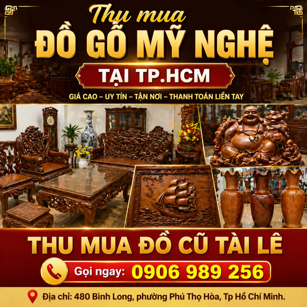 Thu mua đồ gỗ mỹ nghệ tại TP.HCM