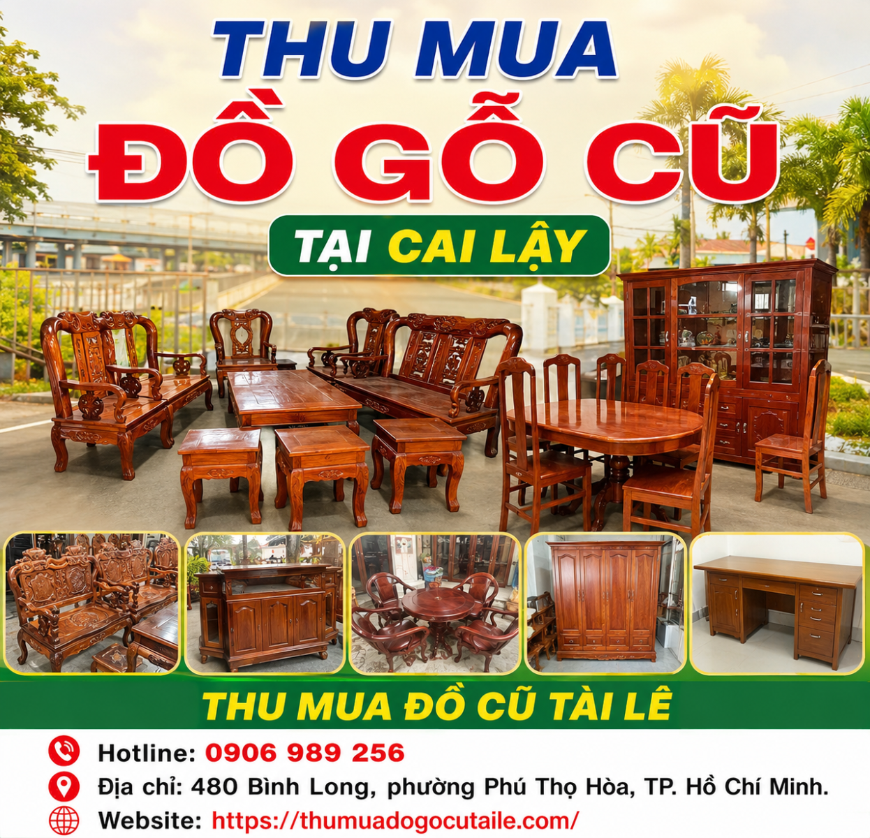 Thu mua đồ gỗ cũ tại Cai Lậy