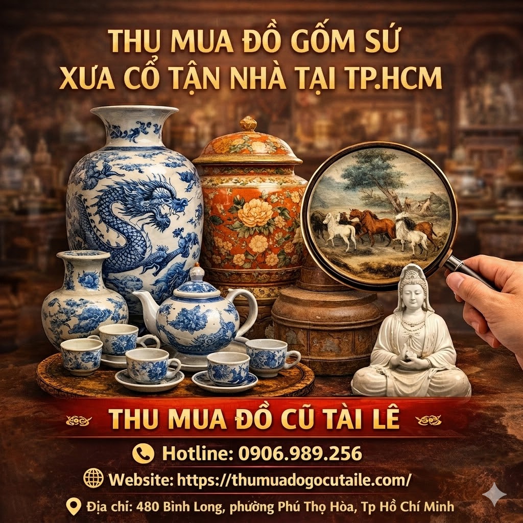 Thu mua đồ gốm sứ xưa cổ tận nhà tại TP.HCM
