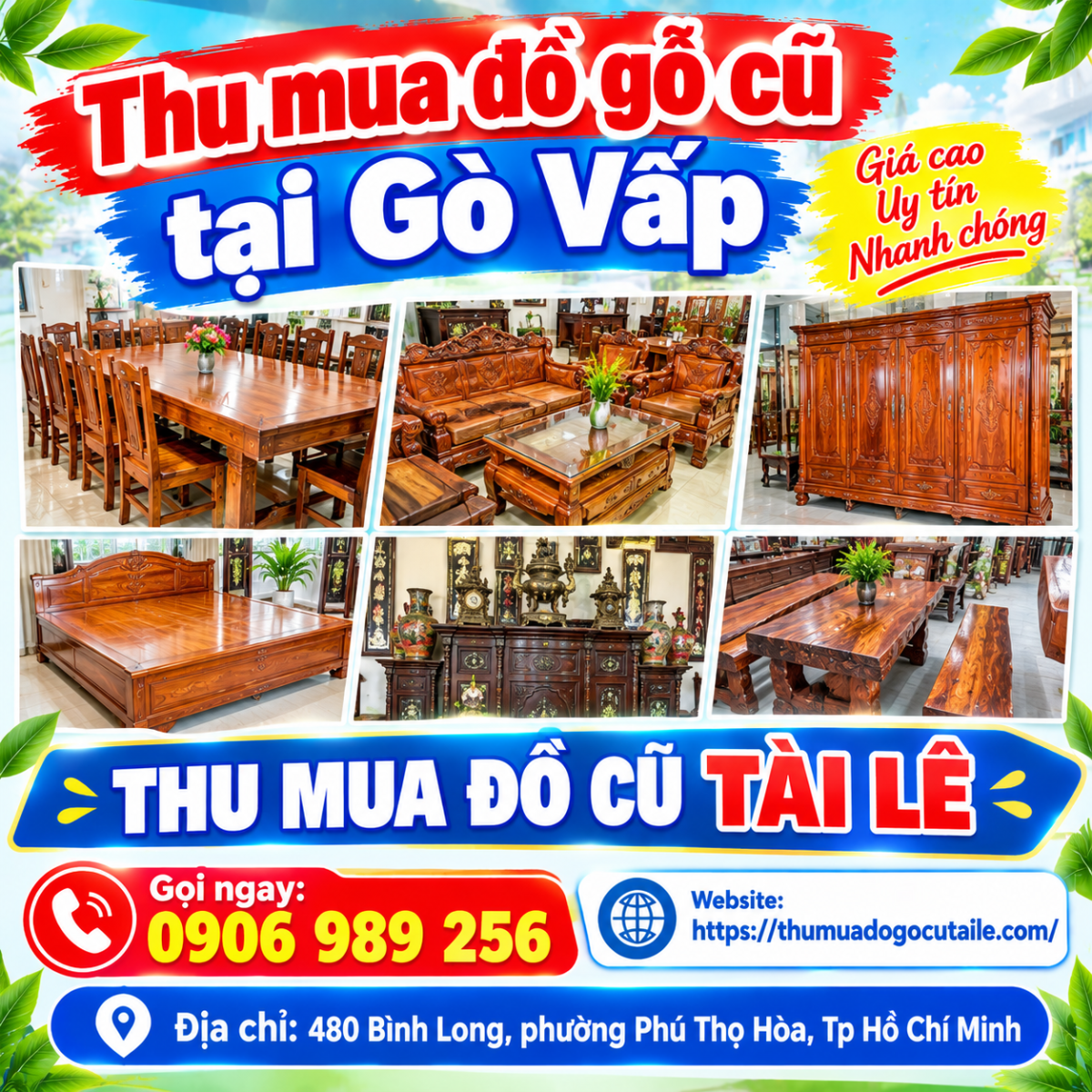 Thu mua đồ gỗ cũ tại Gò Vấp