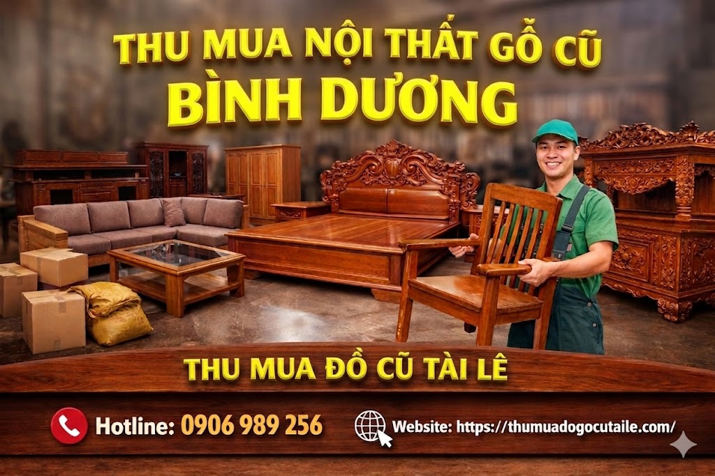 Thu mua nội thất gỗ cũ Bình Dương