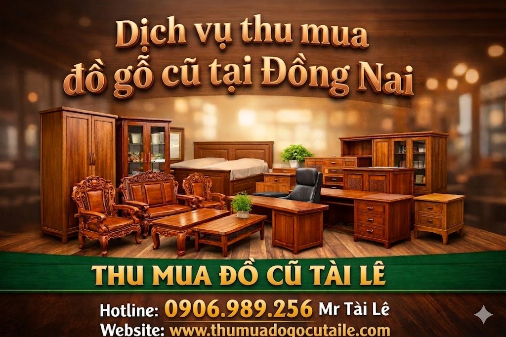 Dịch vụ thu mua đồ gỗ cũ tại Đồng Nai