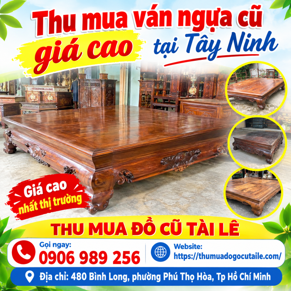 Thu mua ván ngựa cũ giá cao tại Tây Ninh