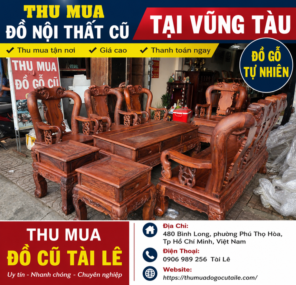 Thu mua đồ nội thất cũ tại Vũng Tàu