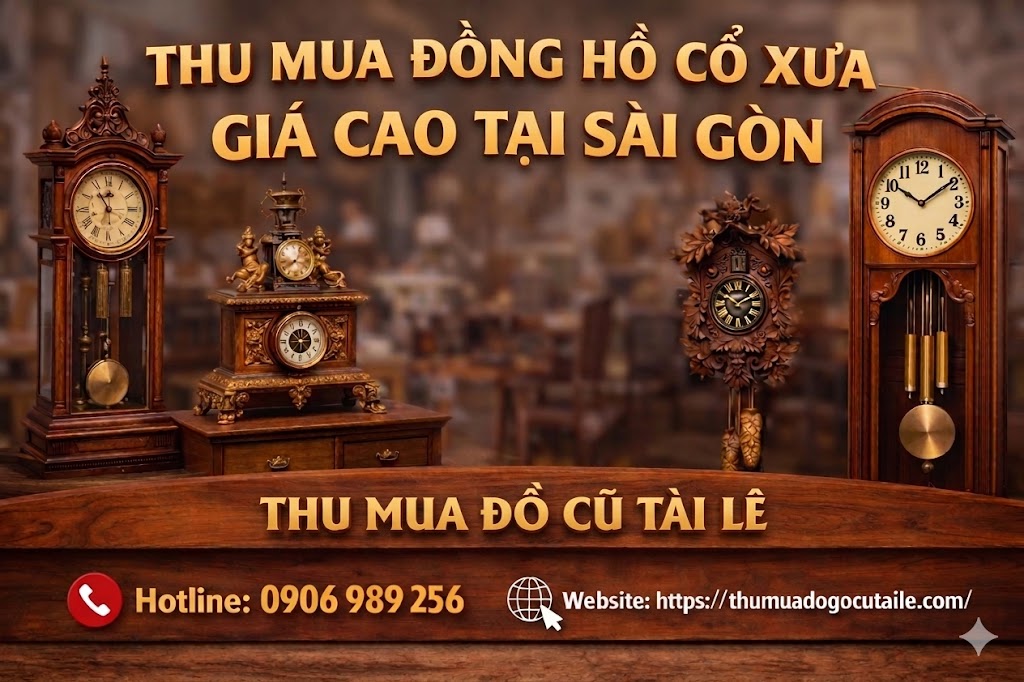 Thu mua đồng hồ cổ xưa giá cao tại Sài Gòn