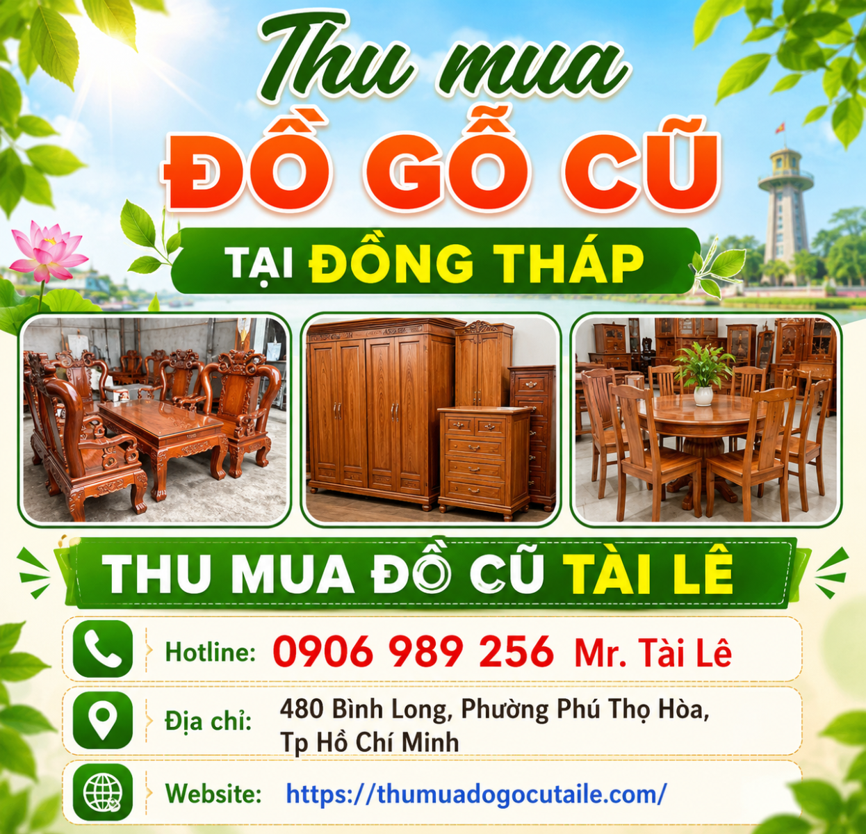 Thu mua đồ gỗ cũ tại Đồng Tháp