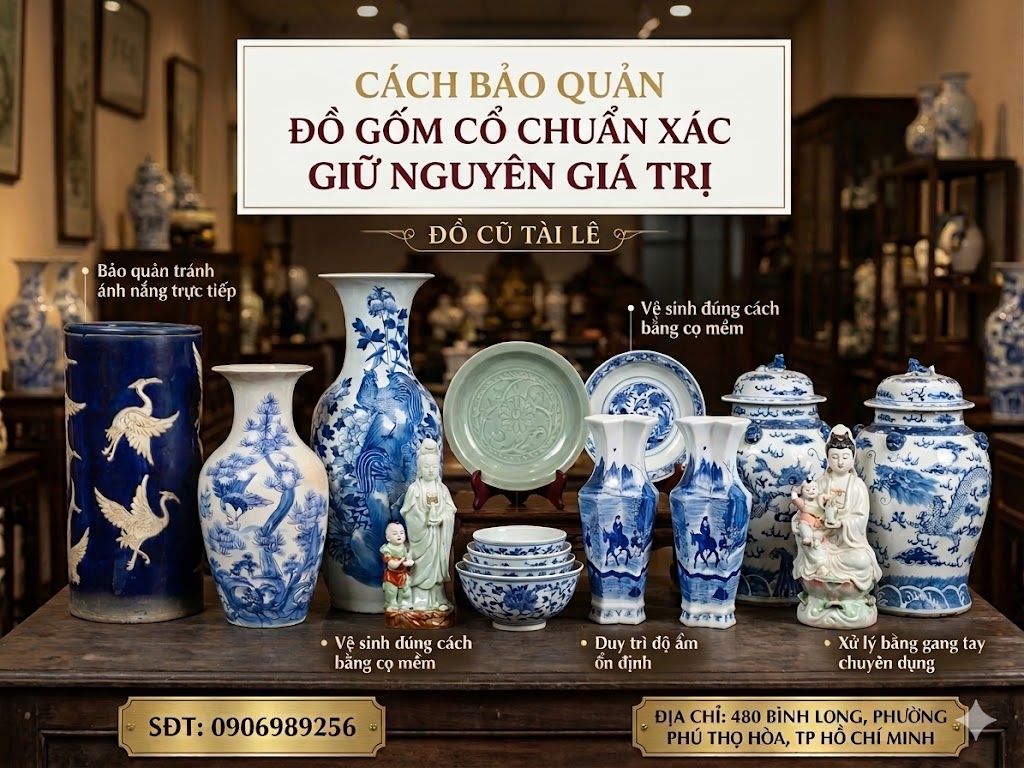 Cách bảo quản đồ gốm cổ chuẩn xác giữ nguyên giá trị