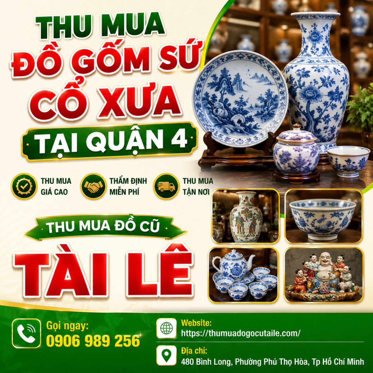 Thu mua đồ gốm sứ cổ xưa tại quận 4