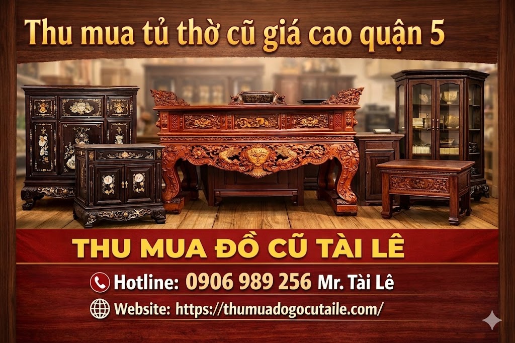 Thu mua tủ thờ cũ giá cao quận 5