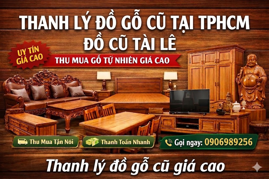 Thanh lý đồ gỗ cũ tại TPHCM