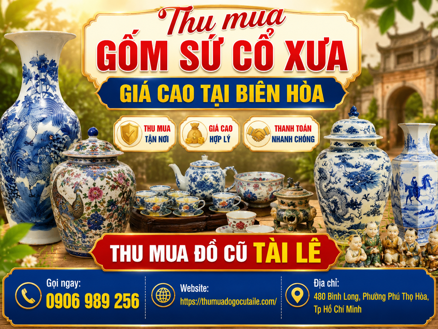 Thu mua gốm sứ cổ xưa giá cao tại Biên Hòa