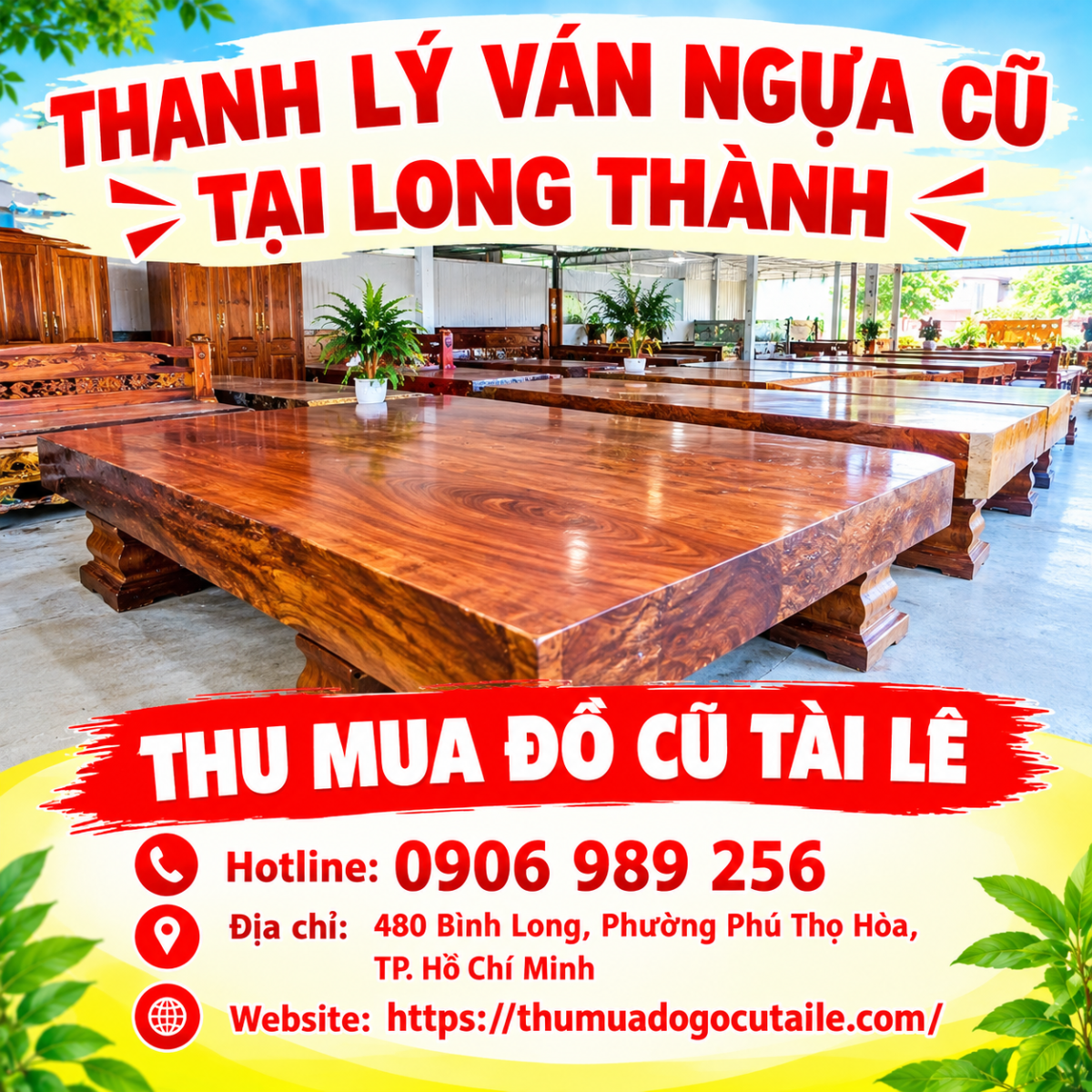 Thanh lý ván ngựa cũ tại Long Thành