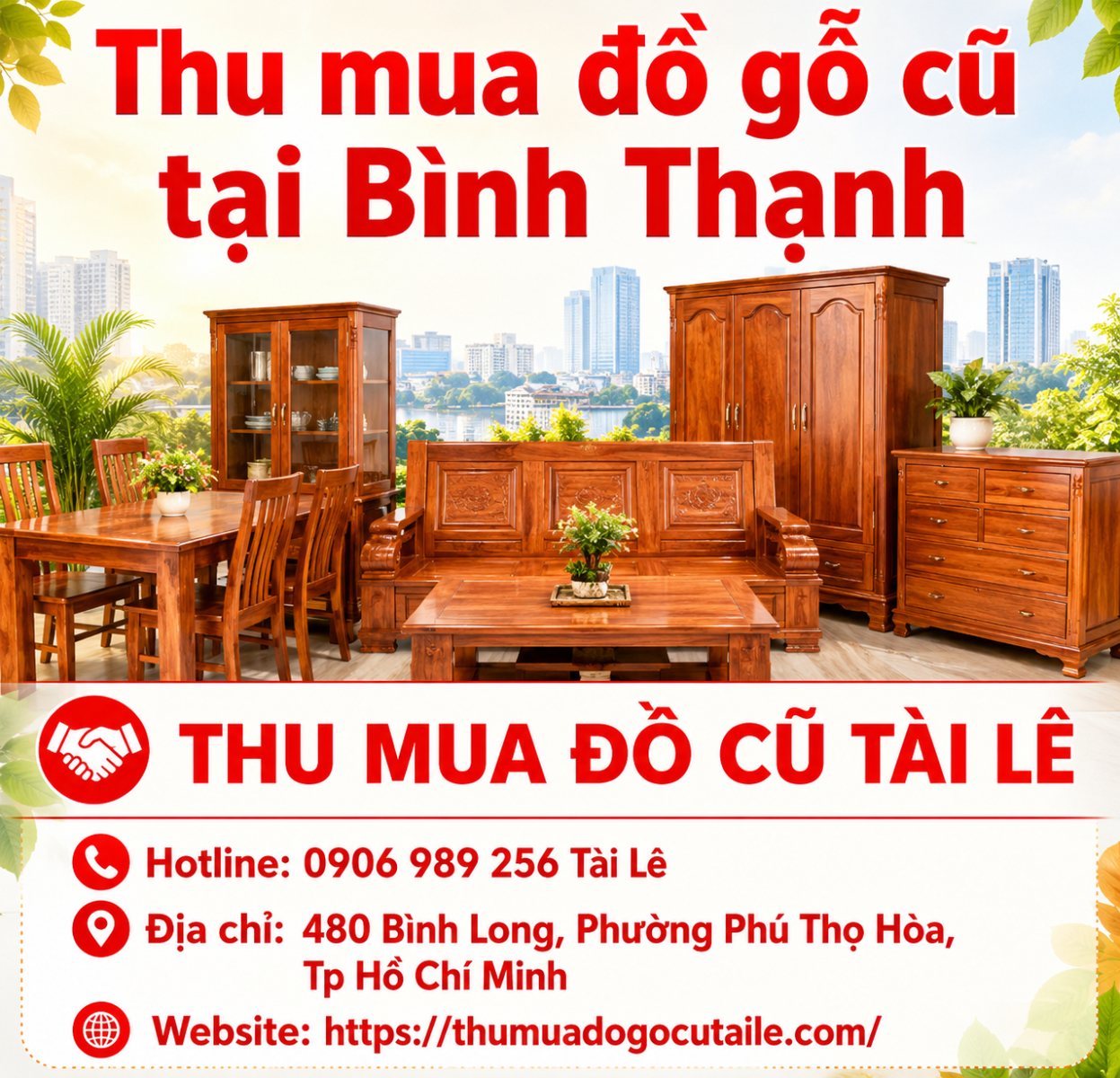 Thu mua đồ gỗ cũ tại Bình Thạnh