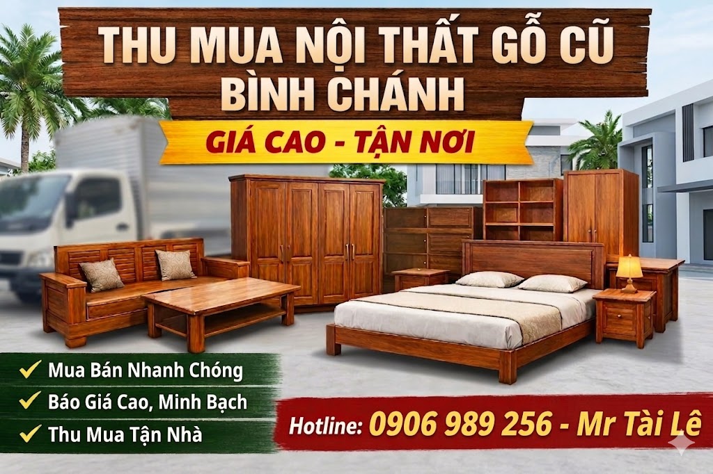 Thu mua nội thất gỗ cũ Bình Chánh