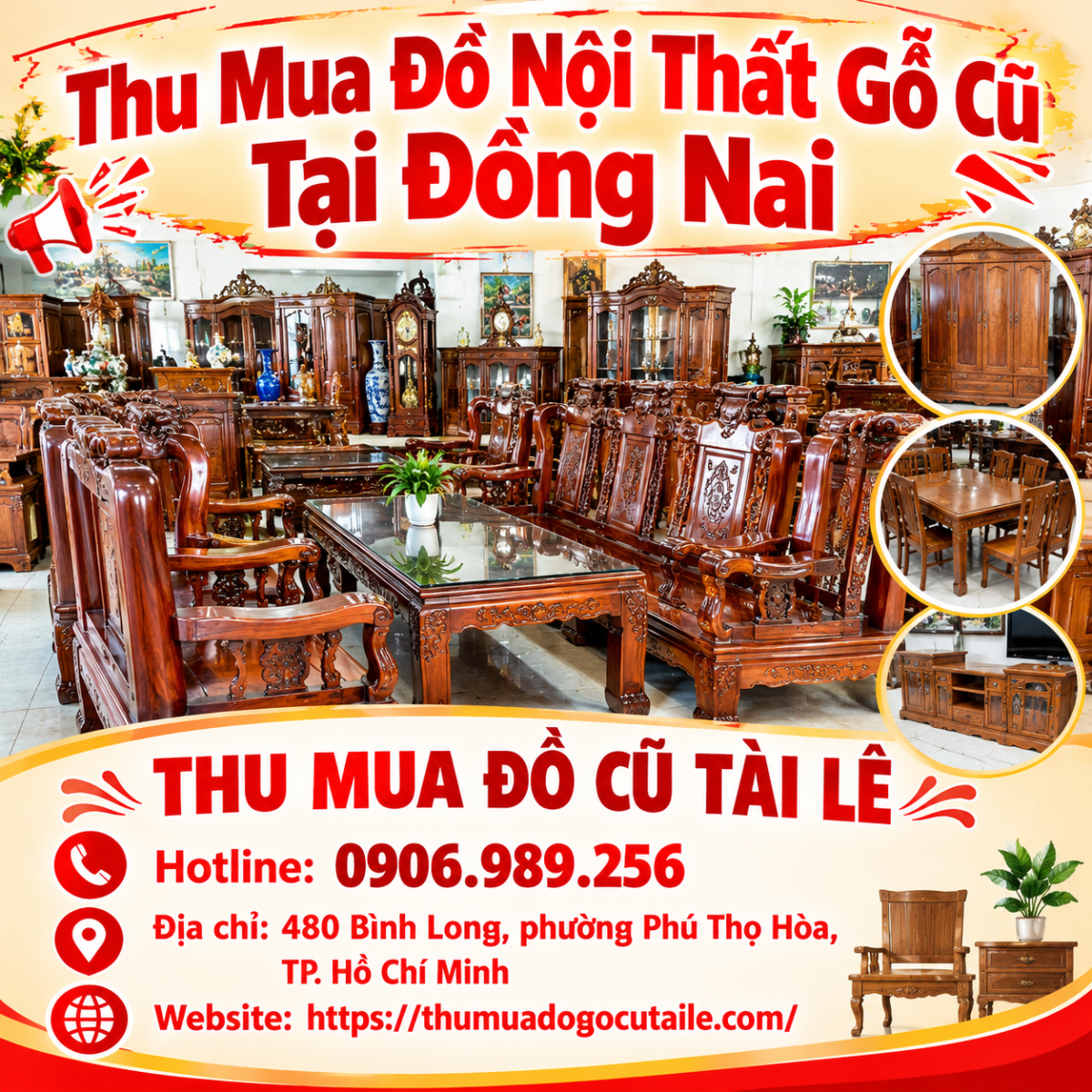 Thu Mua Đồ Nội Thất Gỗ Cũ Tại Đồng Nai Uy Tín