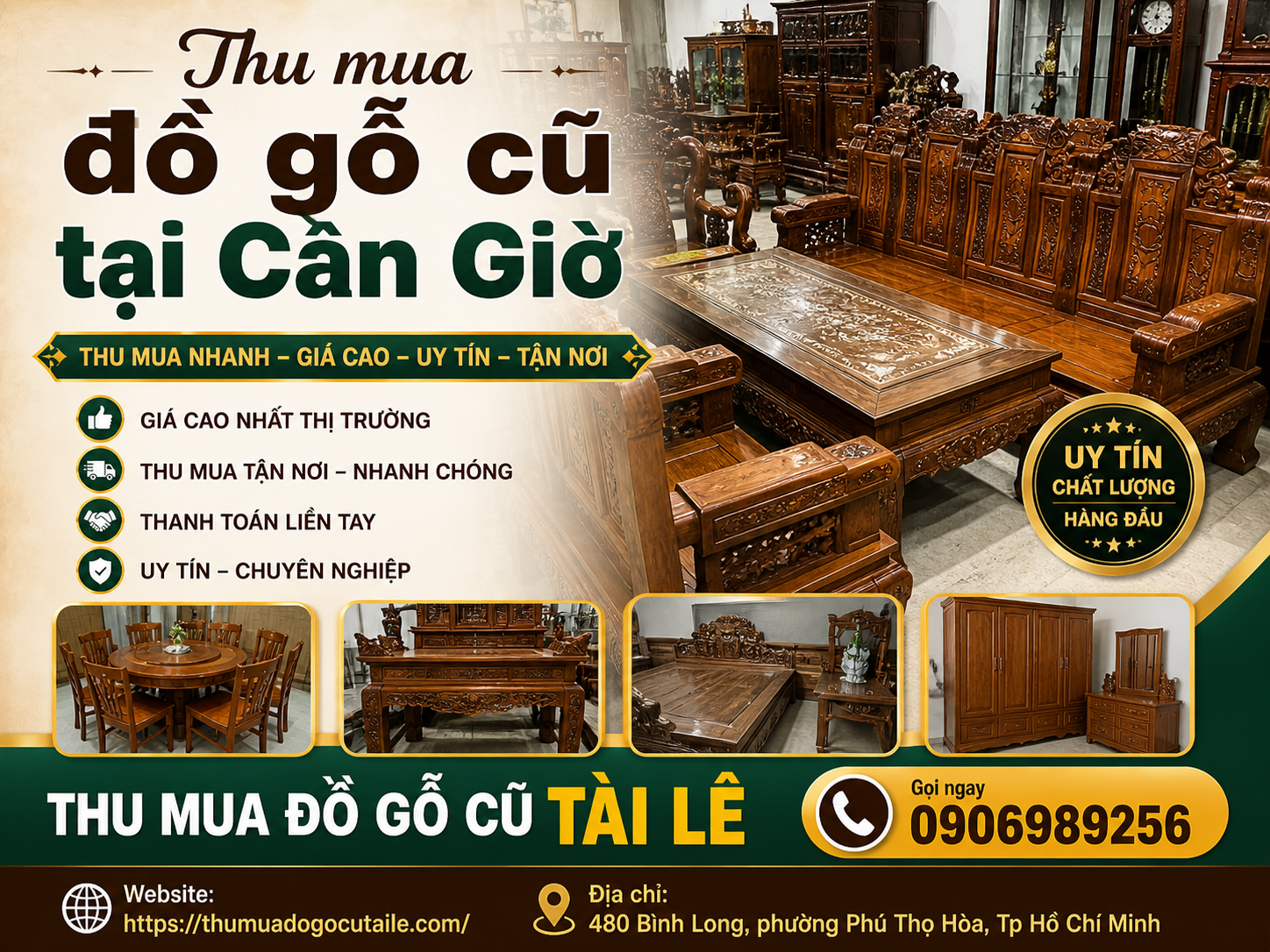 Thu mua đồ gỗ cũ tại Cần Giờ