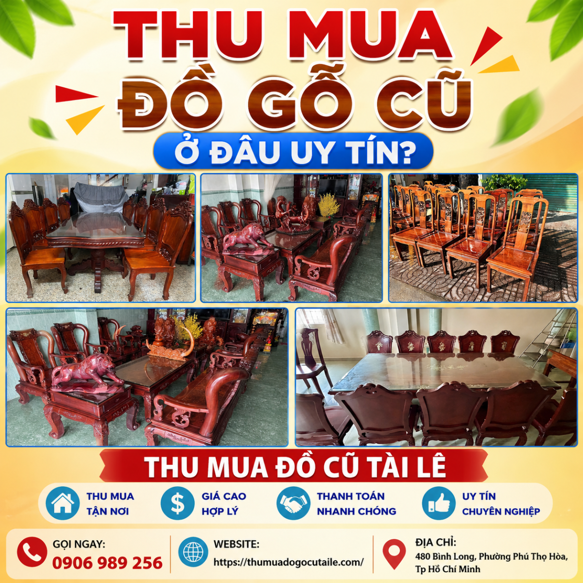 Thu mua đồ gỗ cũ ở đâu uy tín?