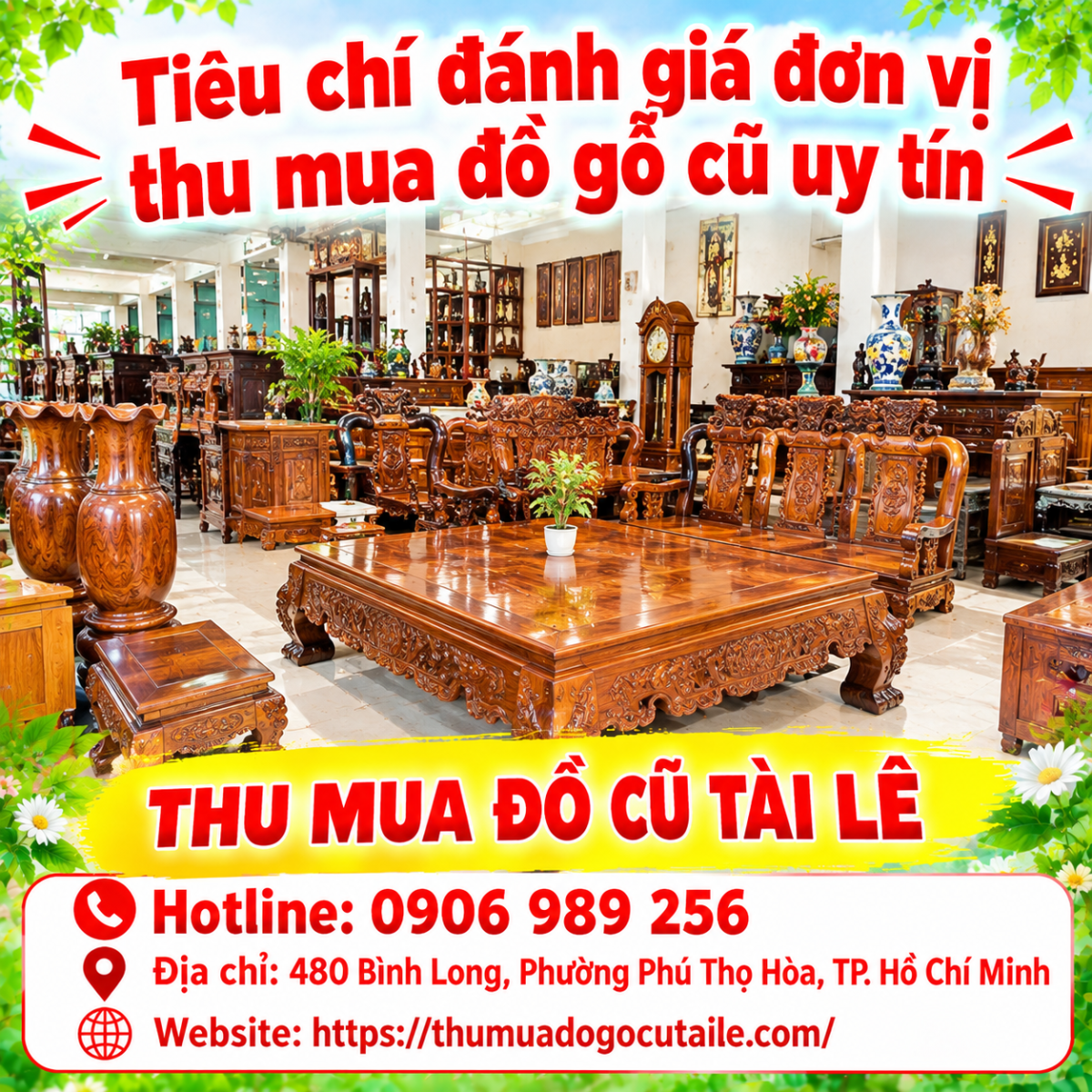 Tiêu chí đánh giá đơn vị thu mua đồ gỗ cũ uy tín