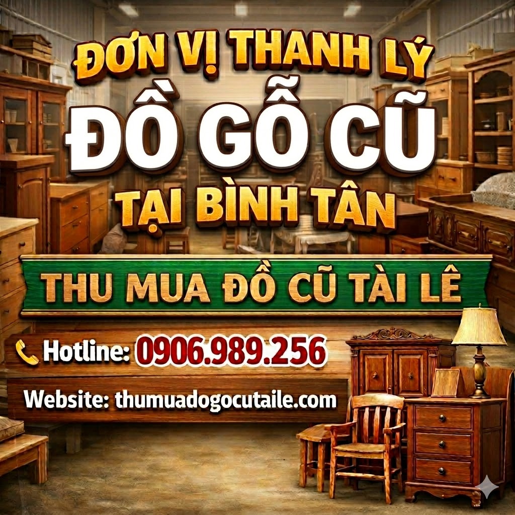 Đơn vị thanh lý đồ gỗ cũ tại Bình Tân