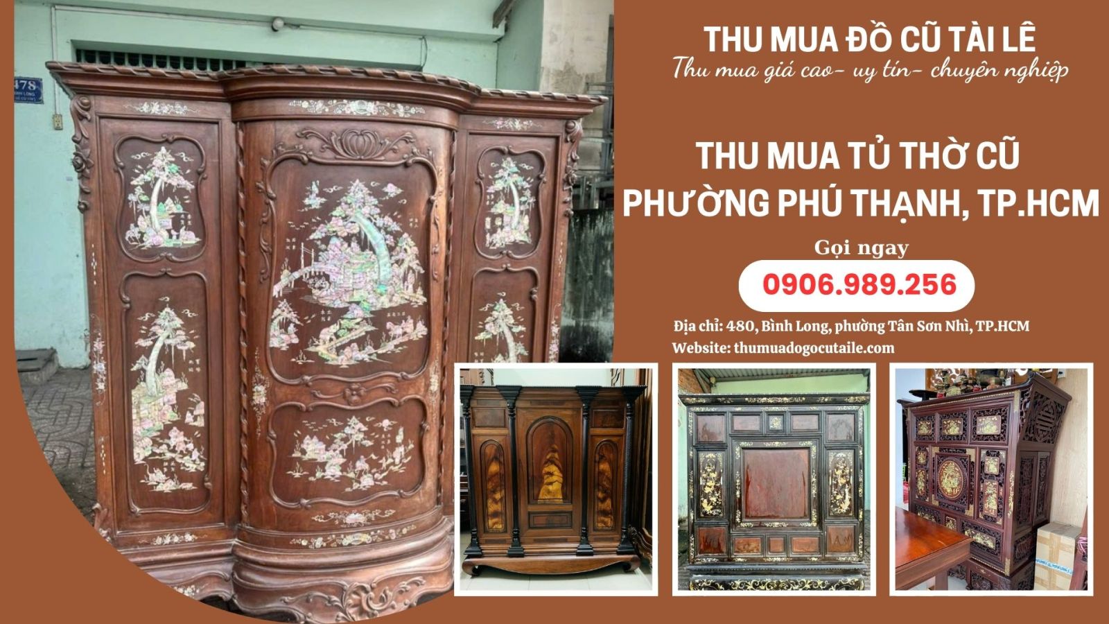 Thu mua tủ thờ cũ phường Phú Thạnh, TP.HCM 