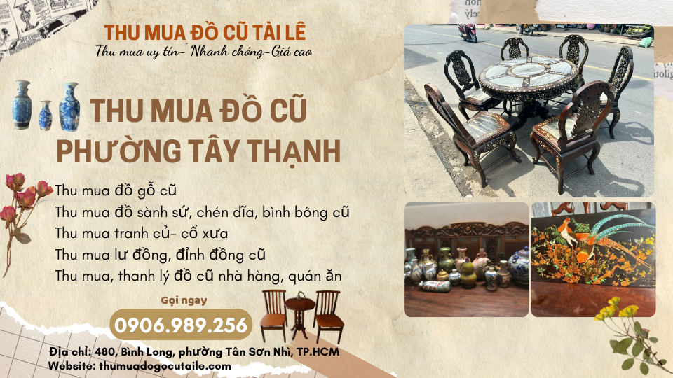 Thu mua đồ cũ phường Tây Thạnh: Đồ cũ Tài Lê