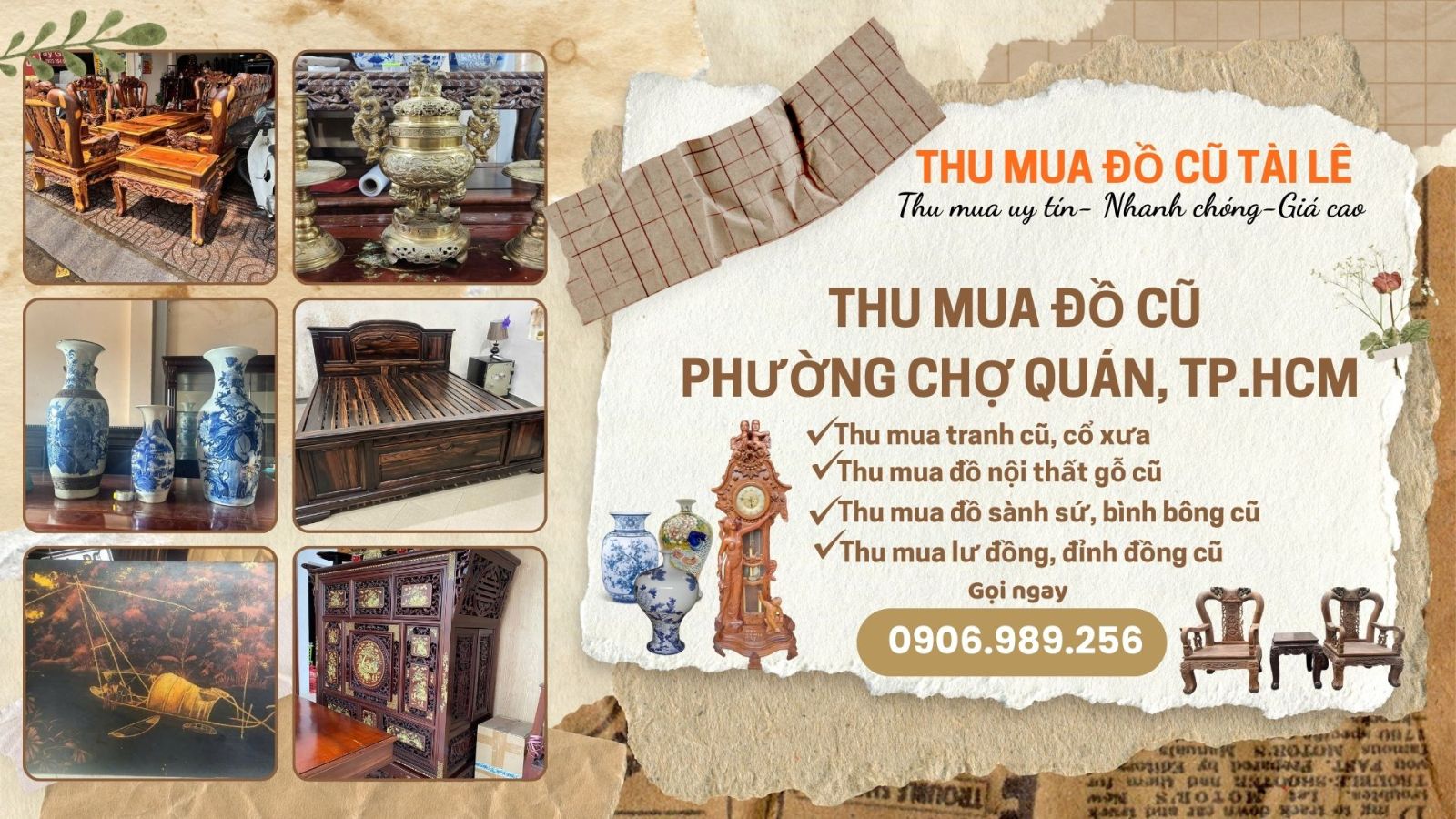 Thu mua đồ cũ phường Chợ Quán, TP.HCM