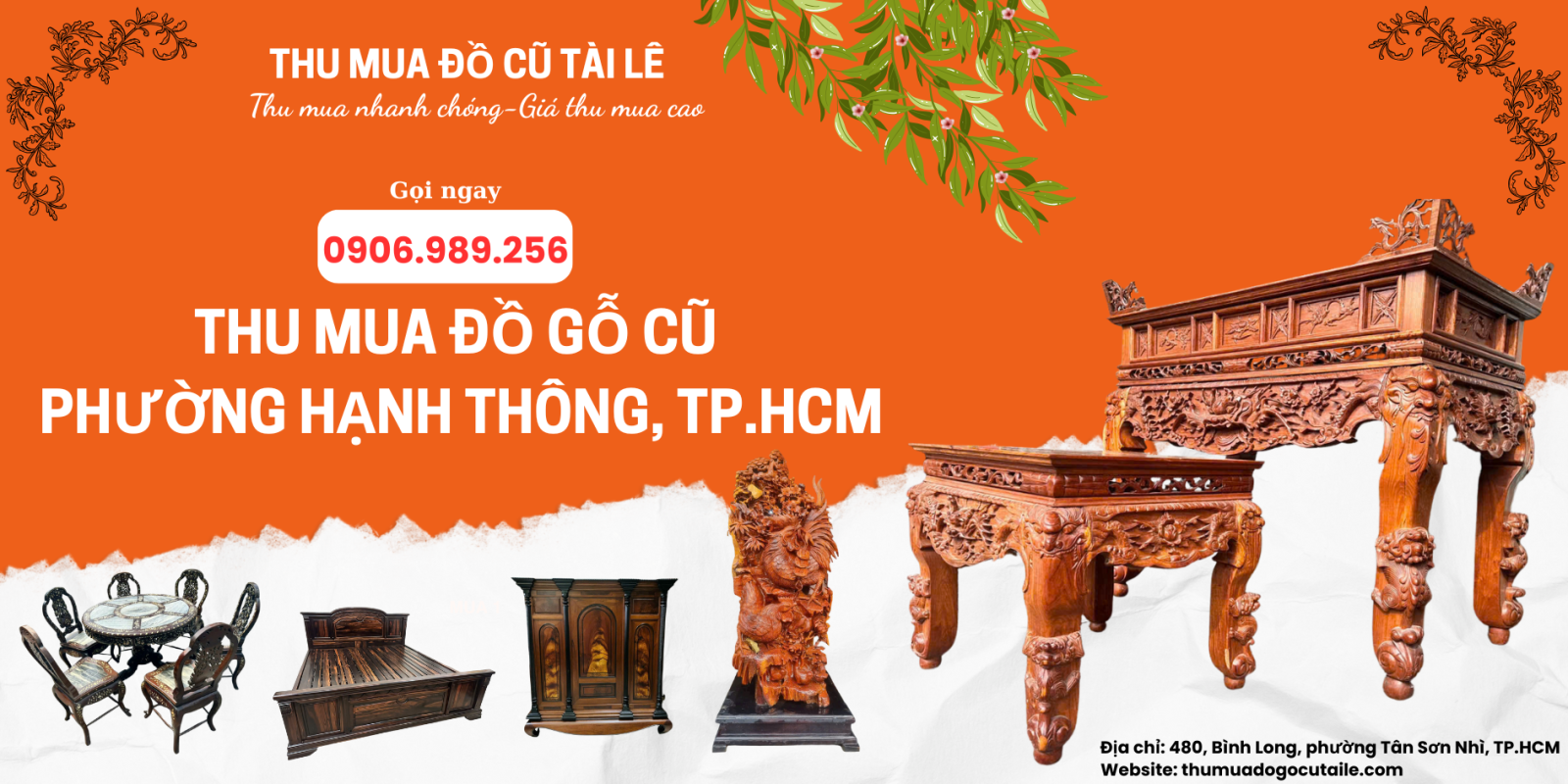 Thu mua đồ gỗ cũ phường Hạnh Thông, TP.HCM