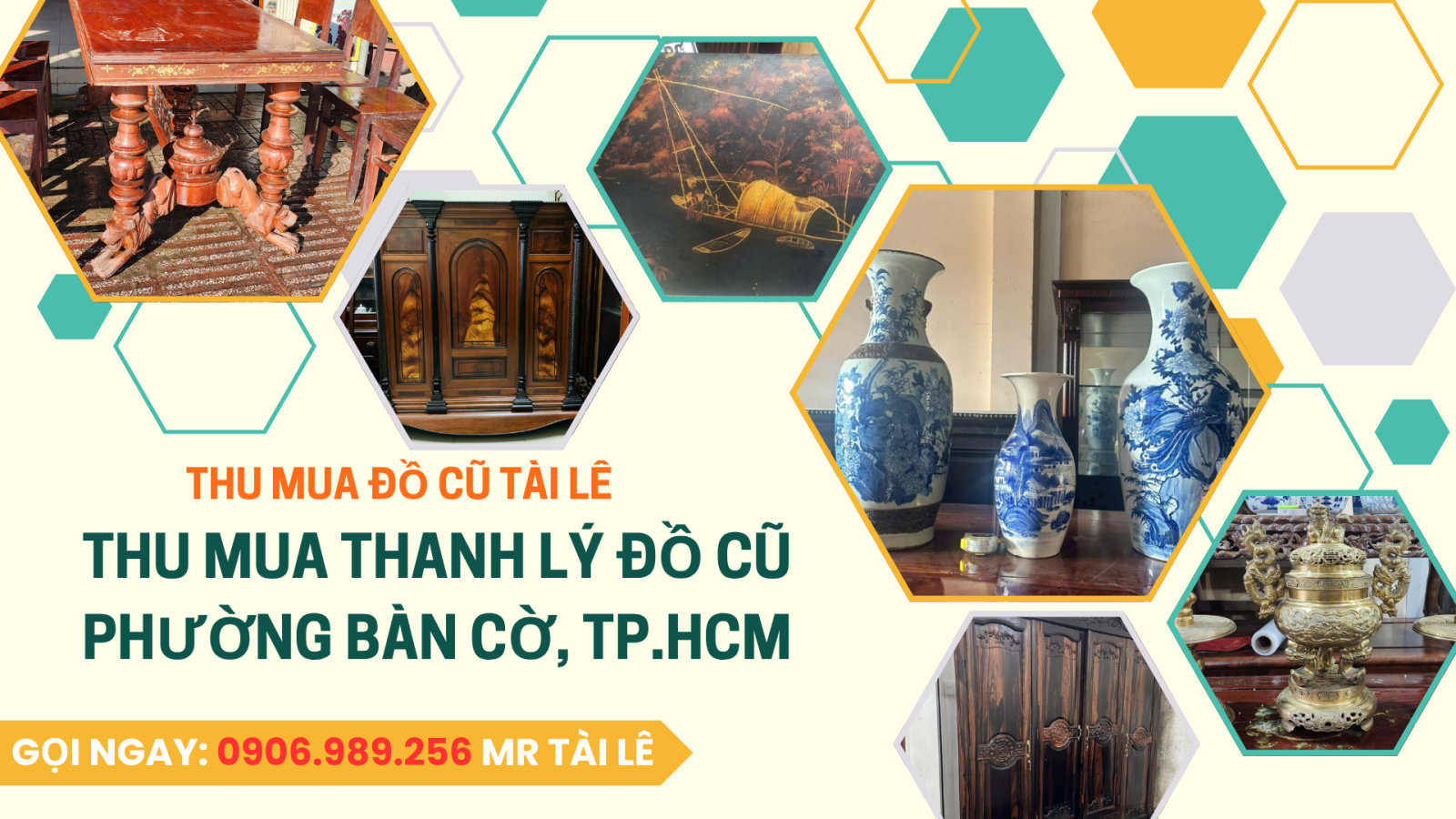 Thu mua thanh lý đồ cũ phường Bàn Cờ, TP.HCM