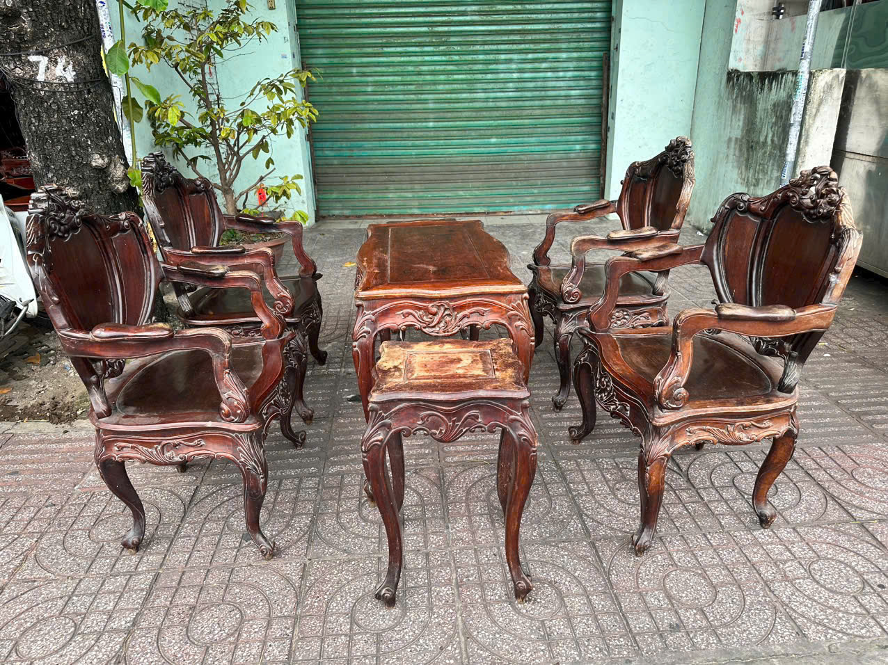 Đồ cũ Tài Lê: thu mua các loại bộ bàn ghế gỗ cũ 