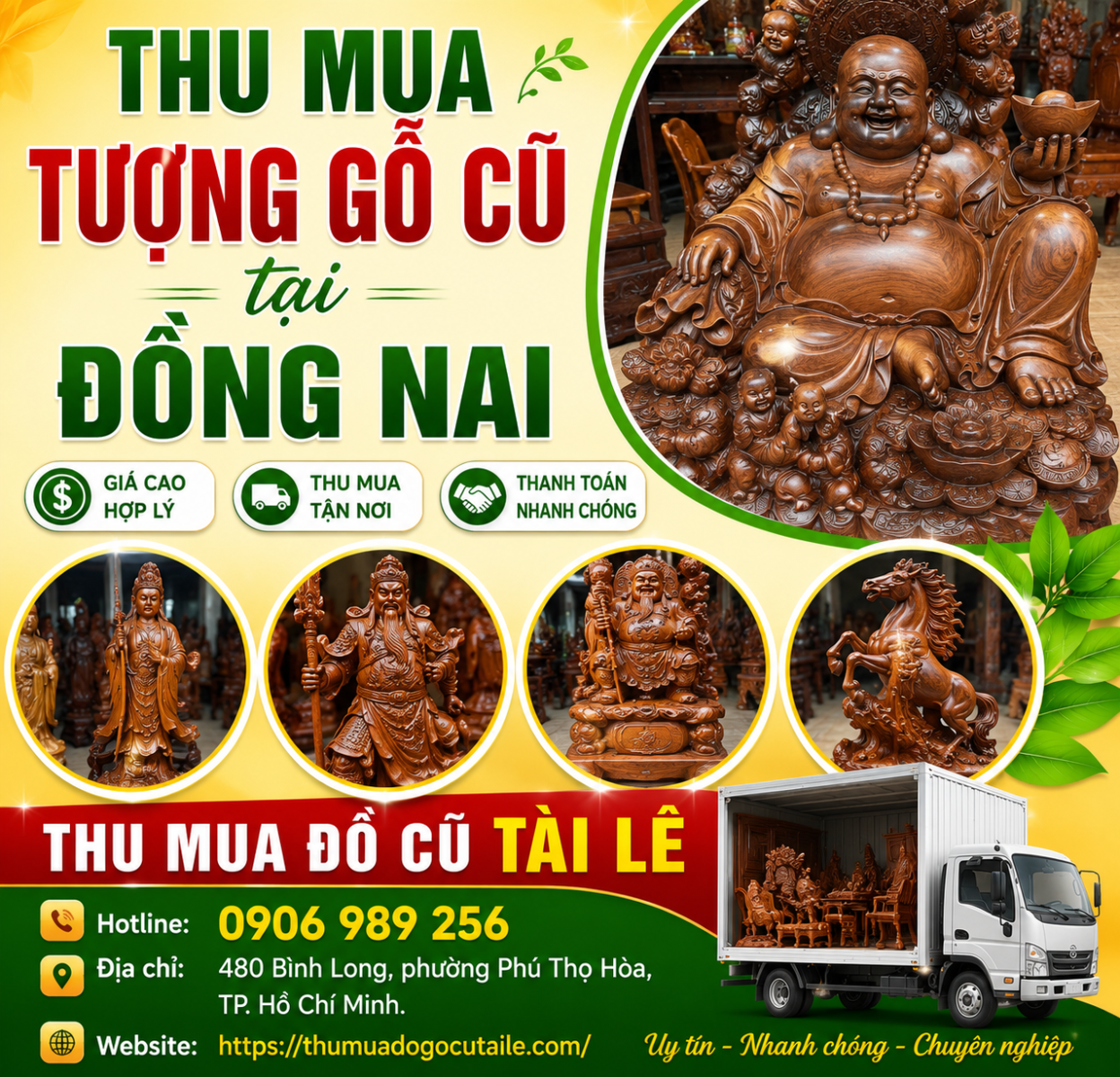 Thu mua tượng gỗ cũ tại Đồng Nai