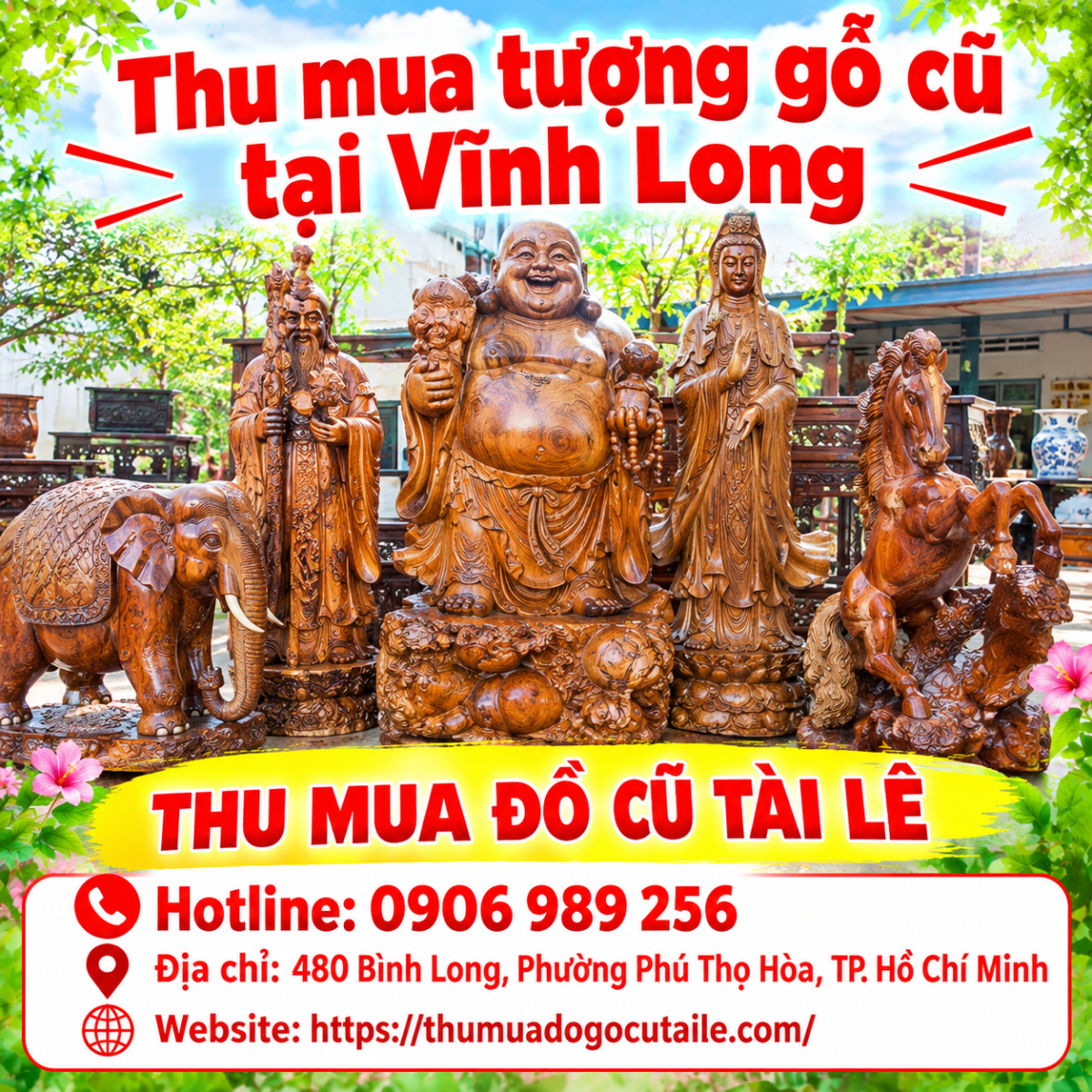 Thu mua tượng gỗ cũ tại Vĩnh Long