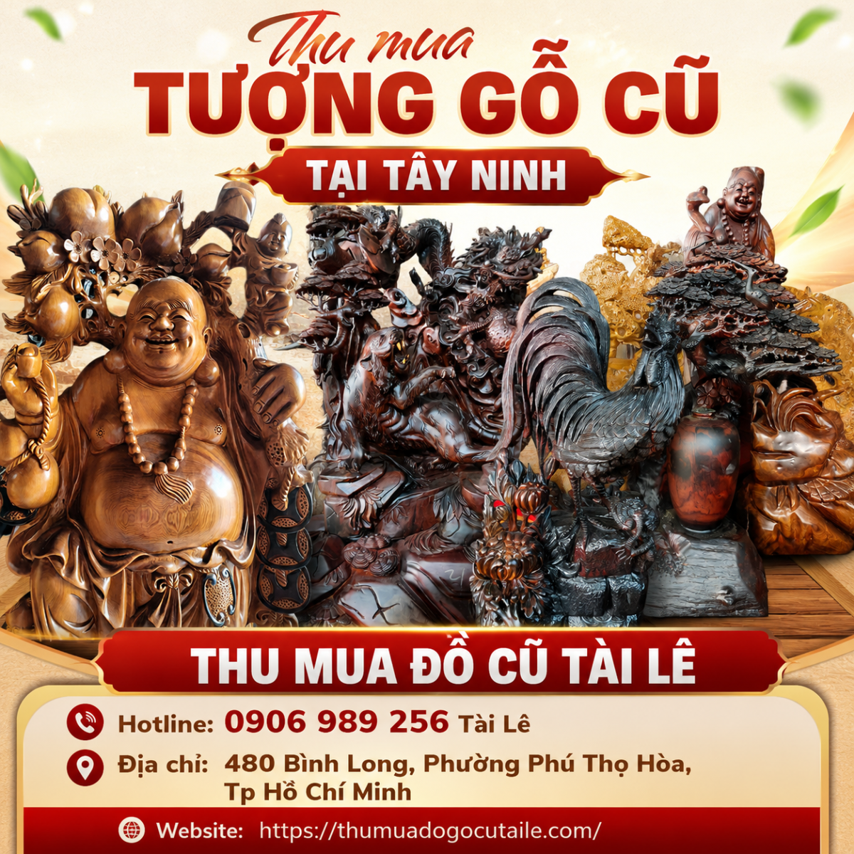 Thu mua tượng gỗ cũ tại Tây Ninh